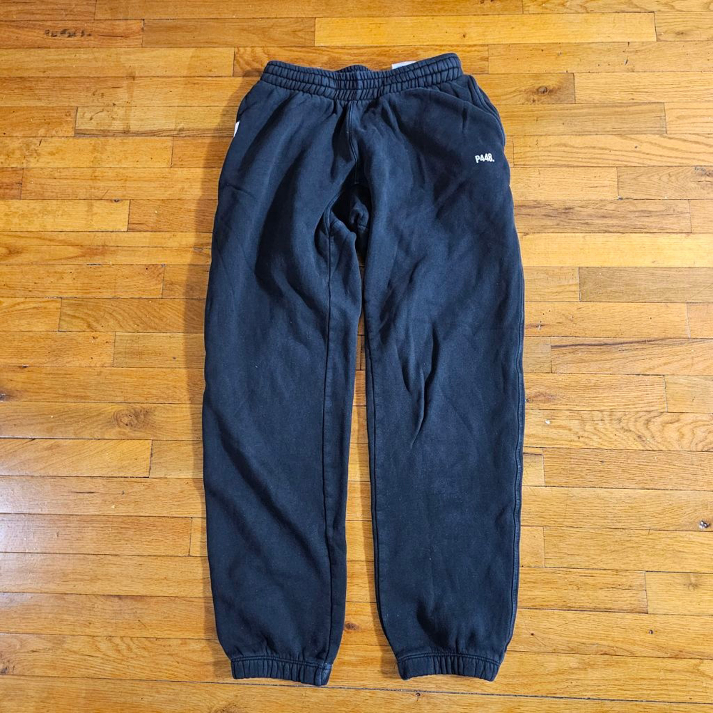 P448 Black and White Sweatpants Joggers Medium